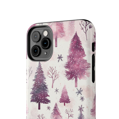 Winter Wonderland Purple Christmas Trees – iPhone Series Case