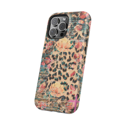 Rustic Floral Leopard - MagSafe iPhone Series Case