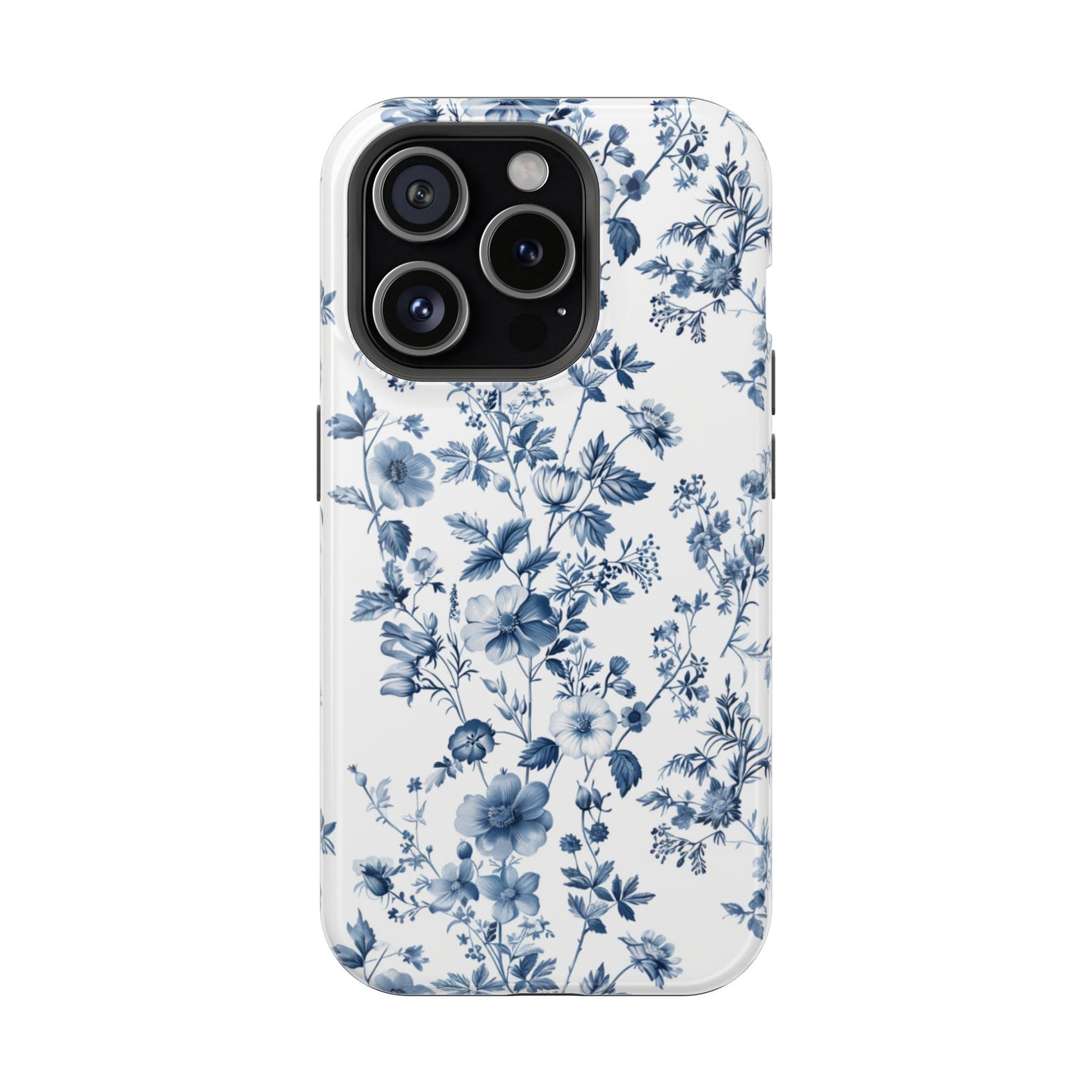 Enchanted Garden Blue Toile iPhone Case