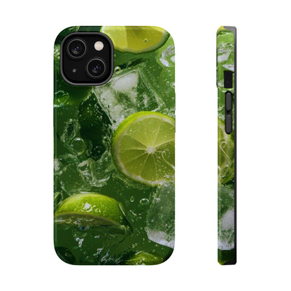 Refreshing Lime Splash MagSafe iPhone Case – Tough Protection, Vivid Dual-Layer Design