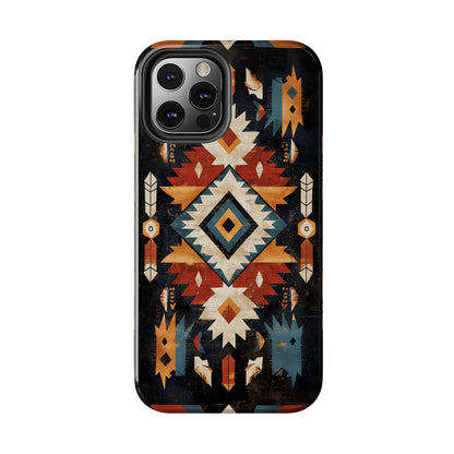 Southwestern Arrow & Diamond Tough iPhone Case – Bold Tribal Design, Dual - Layer Protection - BOGO Cases