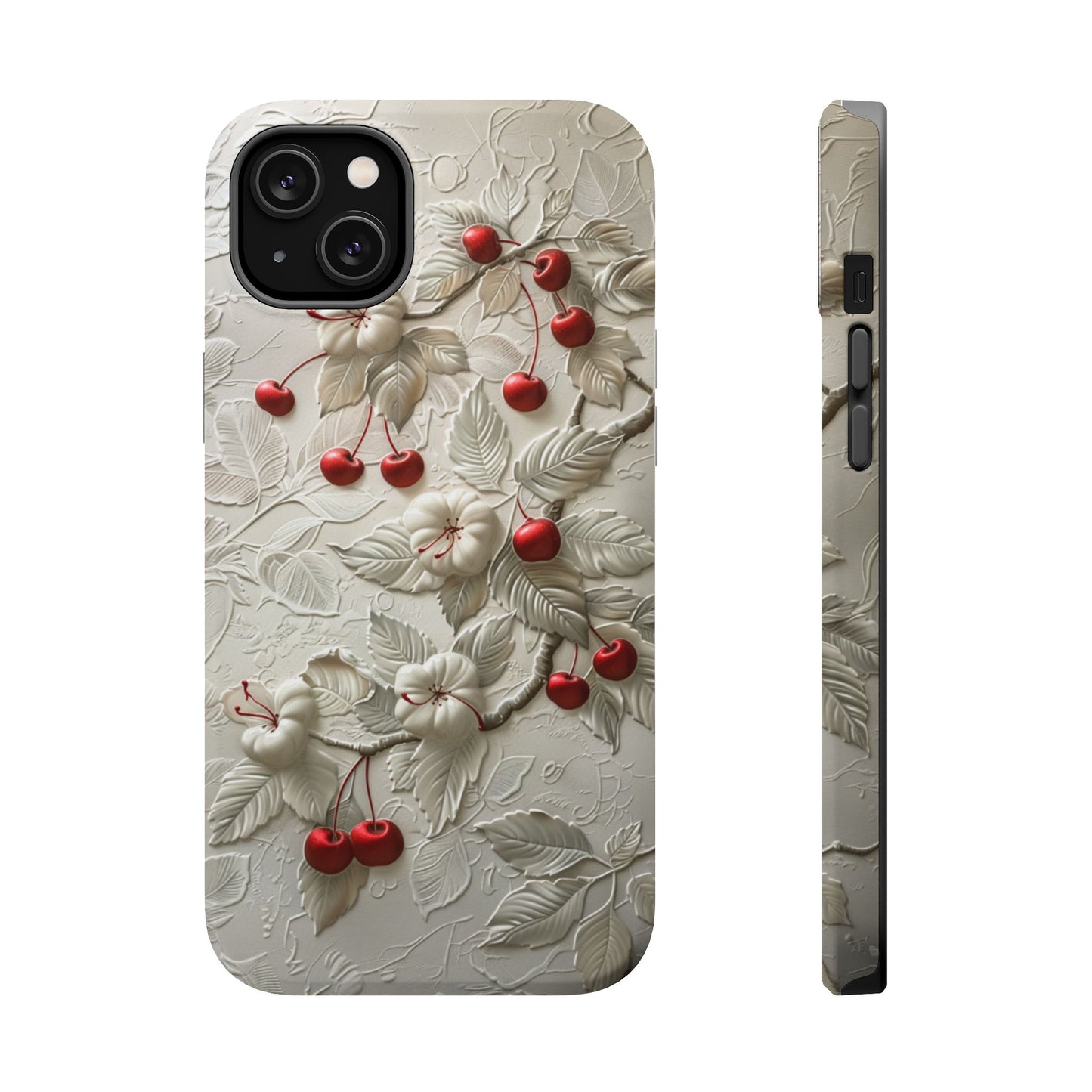 Unleash Your Inner Goddess With Our Athenian Elegance Cherry Marble Phone Case | A Blend of Classic Art and Modern Tech | Cute Cherries | Stone