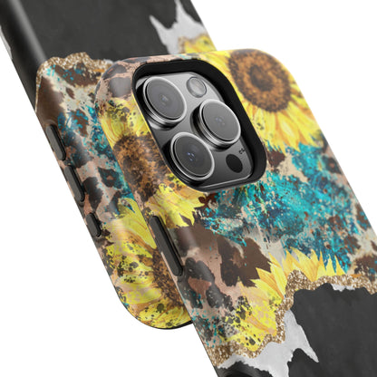 Rustic Sunflower Leopard Glam - MagSafe iPhone Series Case