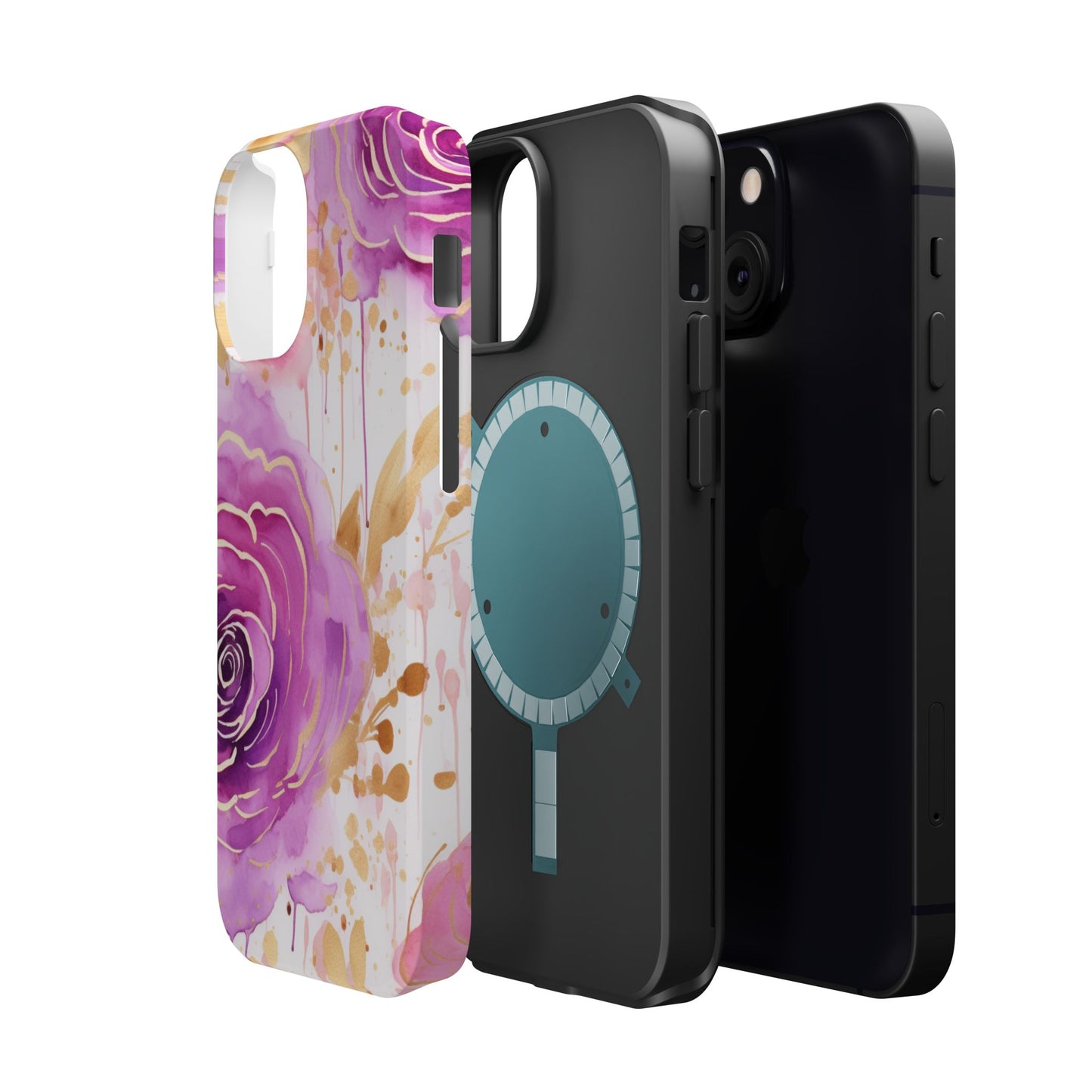 Radiant Purple & Gold Floral - MagSafe iPhone Series Case