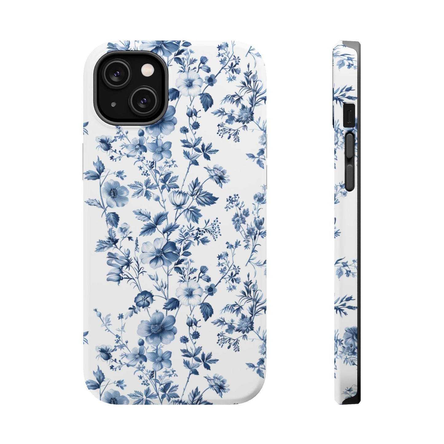 Enchanted Garden Blue Toile iPhone Case