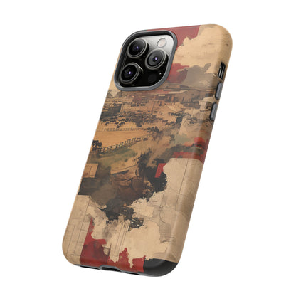 Vintage Abstract iPhone Case - Rustic Art Protective Cover