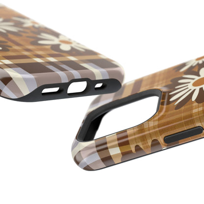 Rustic Bloom Plaid iPhone Case