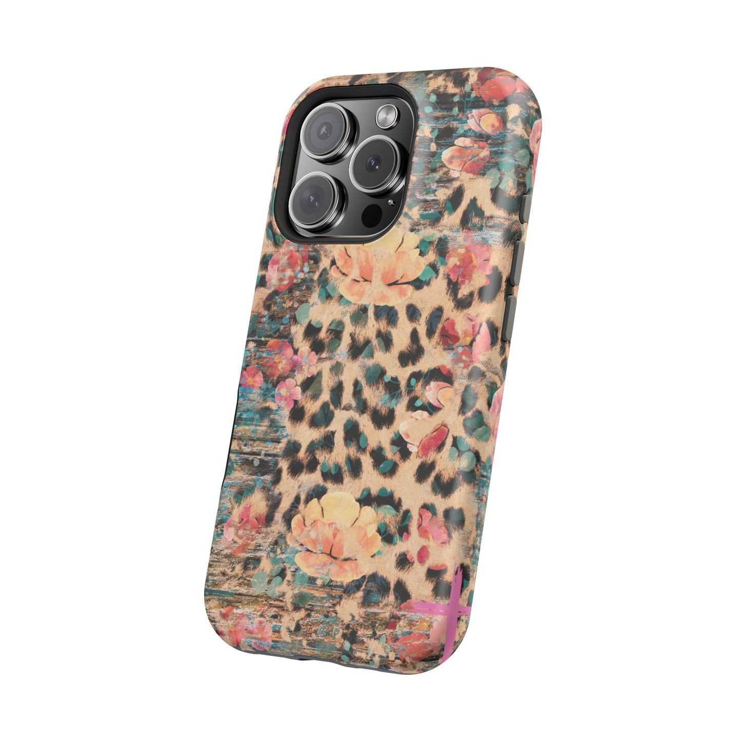 Rustic Floral Leopard - MagSafe iPhone Series Case