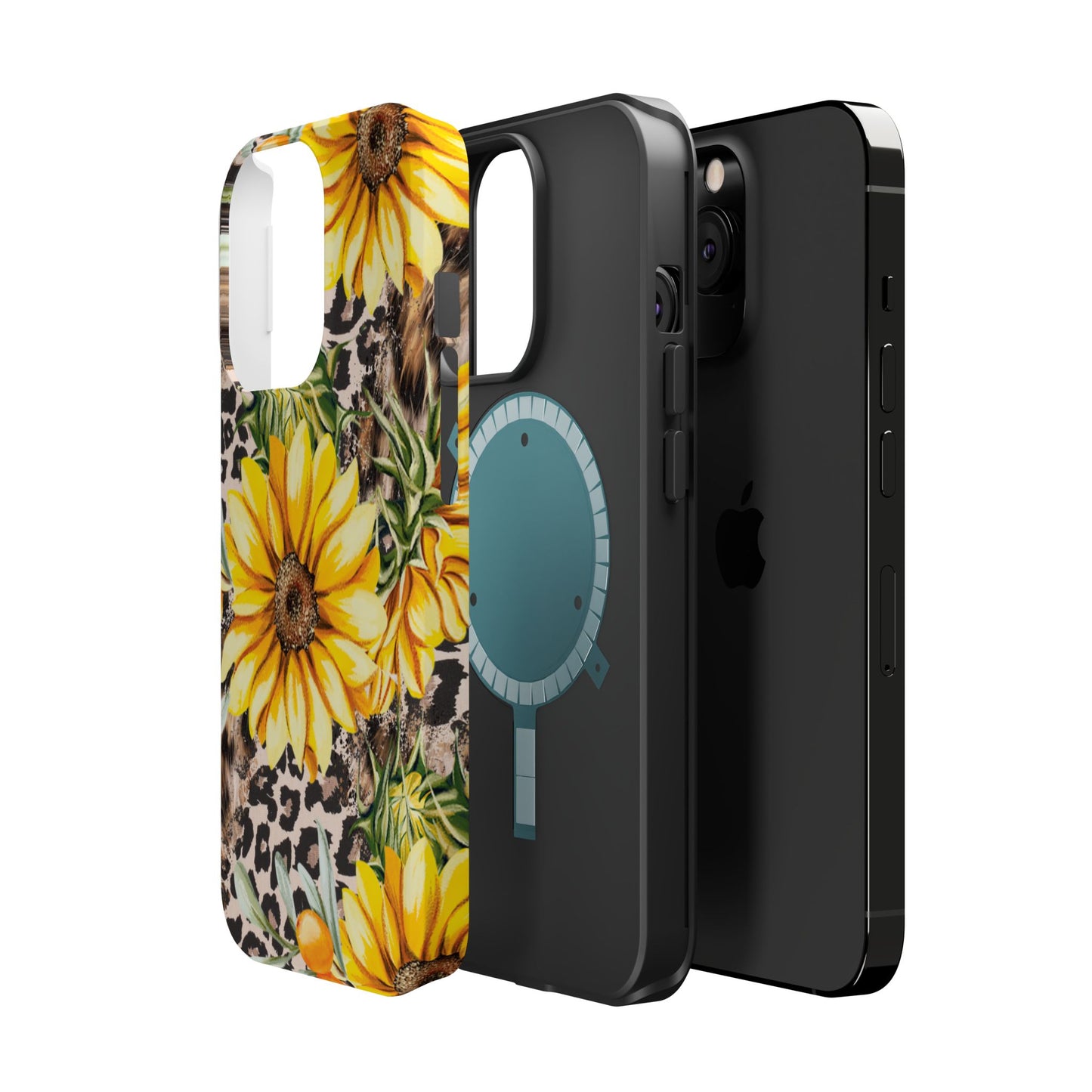 Leopard Sunflower Chic - MagSafe  iPhone Series Case