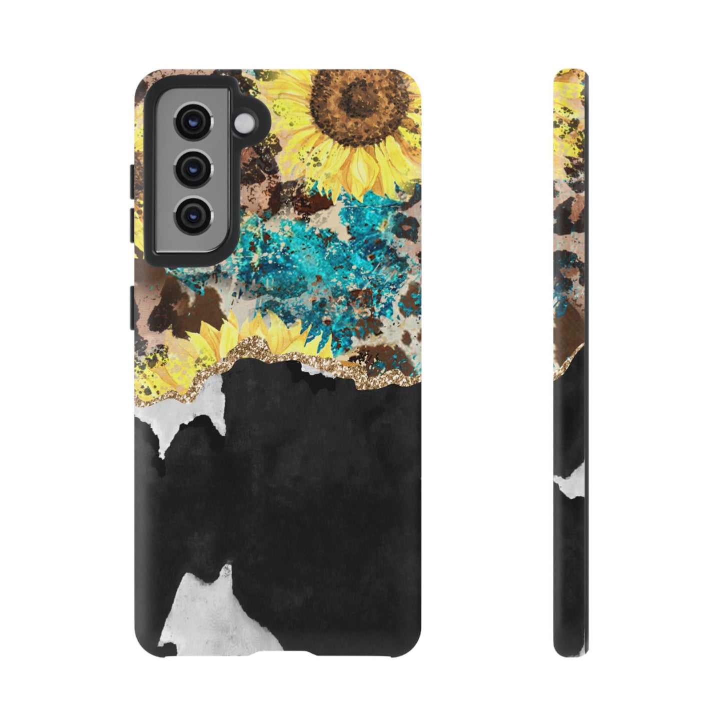 Rustic Sunflower Leopard Glam - Samsung Galaxy Series Case