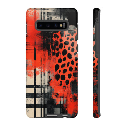 Cheetah Plaid Case – Red & Black Pattern