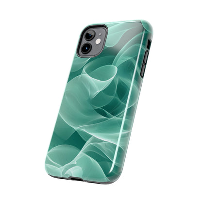 Emerald Flow iPhone Case – Translucent Green Fabric - Inspired Design - BOGO Cases