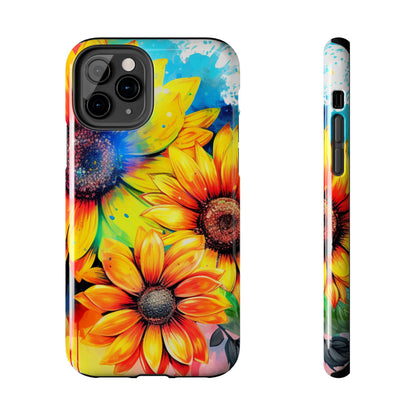 Vibrant Sunflower Splash - iPhone Series Case