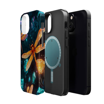 Mystical Dragonflies & Crystals – MagSafe iPhone Series Case