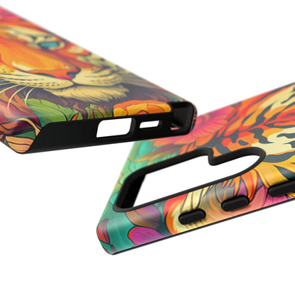 Fierce Rainbow Tiger Art - Samsung Galaxy Case