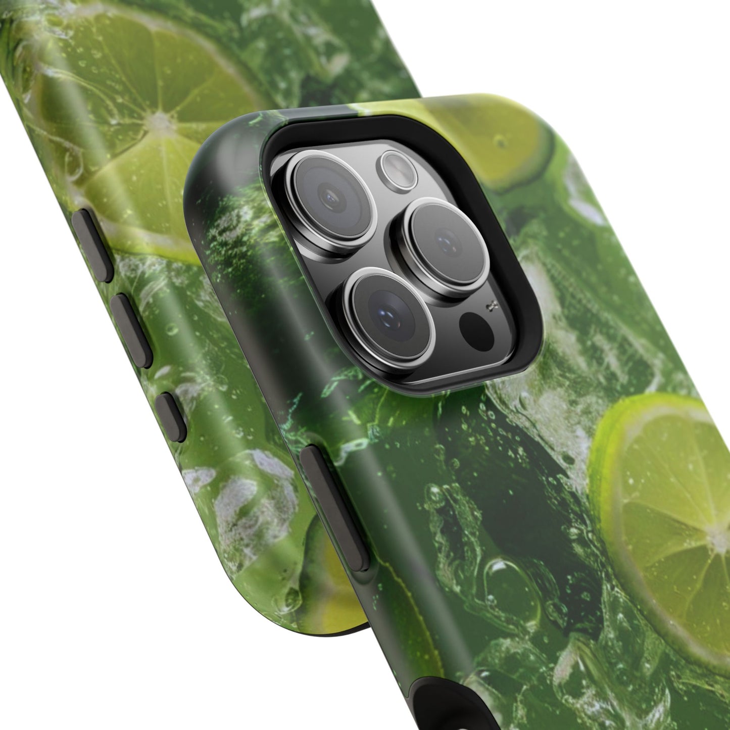 Refreshing Lime Splash MagSafe iPhone Case – Tough Protection, Vivid Dual-Layer Design