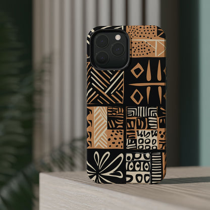 Tribal Geo-Pattern MagSafe Case – Bold Ethnic Design