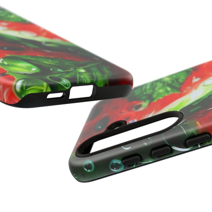 Juicy Watermelon & Mint Samsung Galaxy Case – Tough Dual-Layer, Vibrant Summer Design