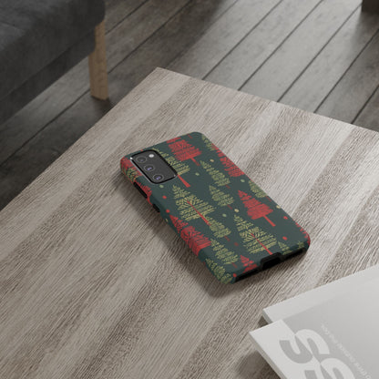 Retro Christmas Trees Pattern - Samsung Galaxy Series Case