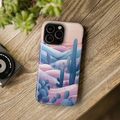 Desert Oasis MagSafe Case for iPhone – Cactus & Western Landscape Design for iPhone 15, 14 Pro Max, 13, and More!