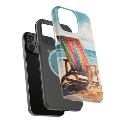 Vibrant Beach Escape MagSafe iPhone Case – Summer Vibes Design