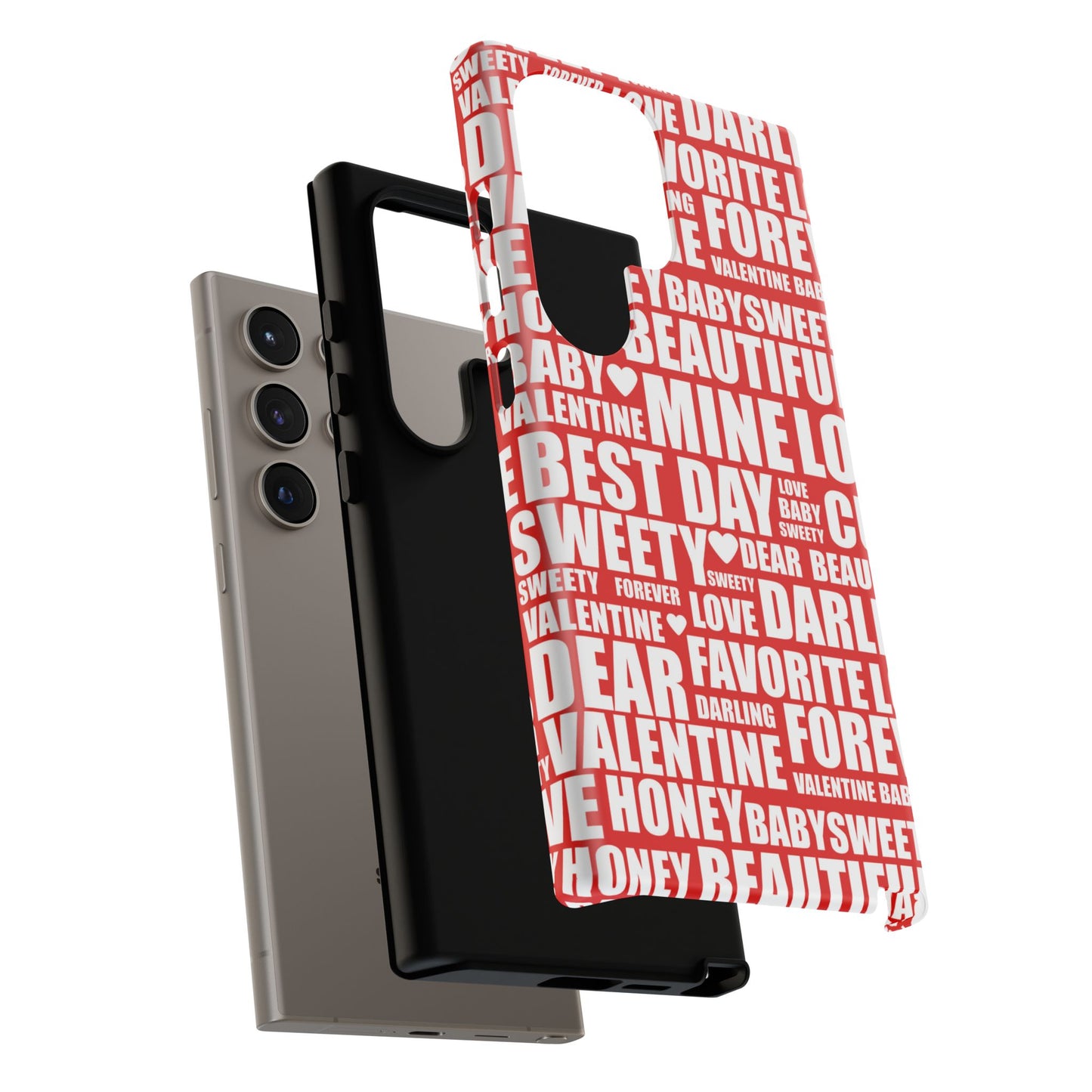 Valentine's Love Typography Samsung Galaxy Case