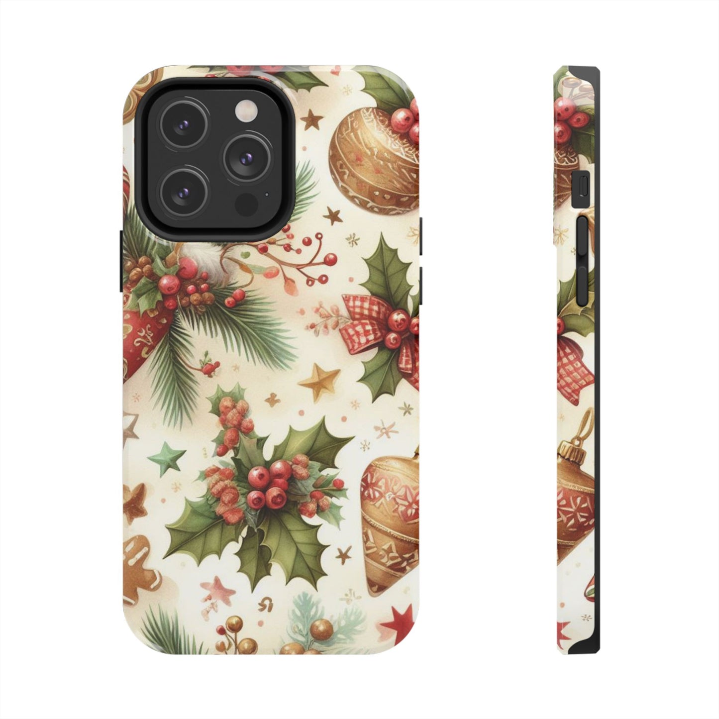 Classic Christmas Stocking & Ornaments Pattern – iPhone Series Case