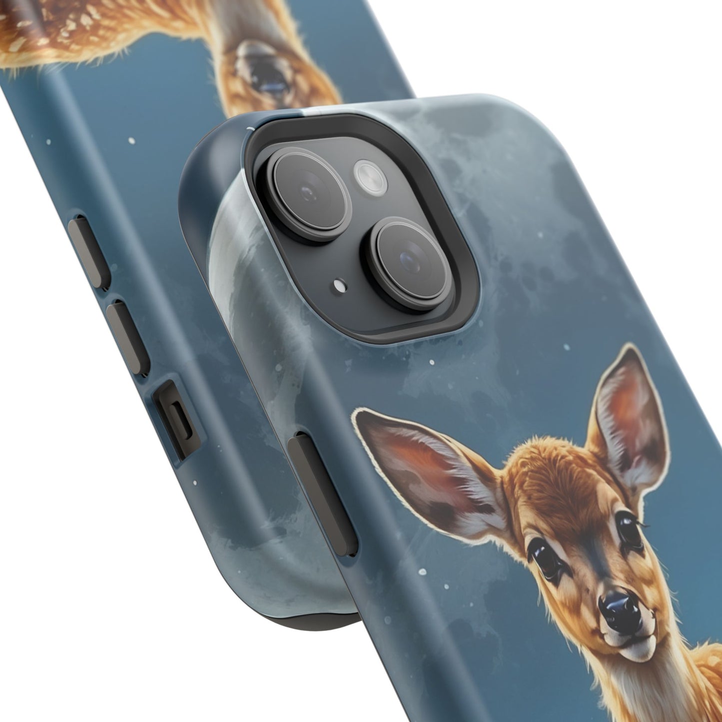 MagSafe-Compatible iPhone Case – Enchanted Fawn Under the Moonlit Sky