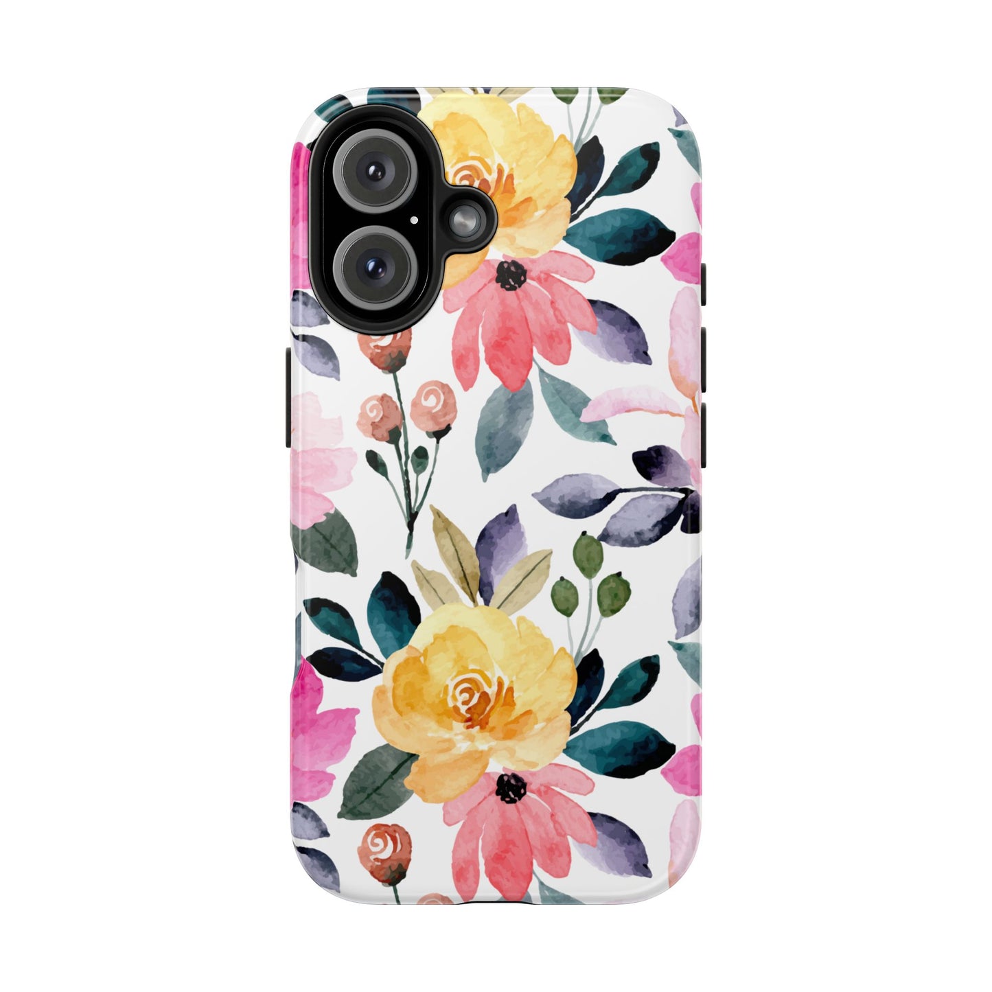 Blossoming Beauty – iPhone Series Case with Vibrant Watercolor Flowers