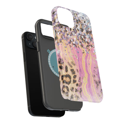 Glitter Glam Leopard – Magsafe iPhone Series Case