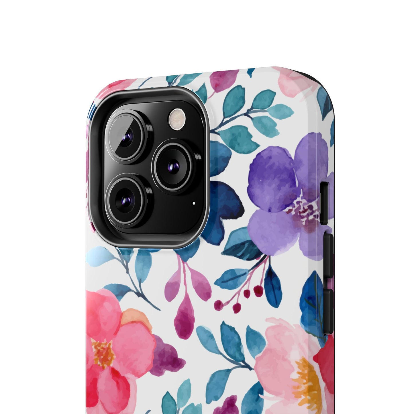 Mystic Bloom – iPhone Case with Elegant Watercolor Floral Design