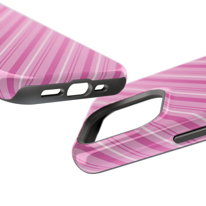 MagSafe Case - Pretty in Pink Stripes Design