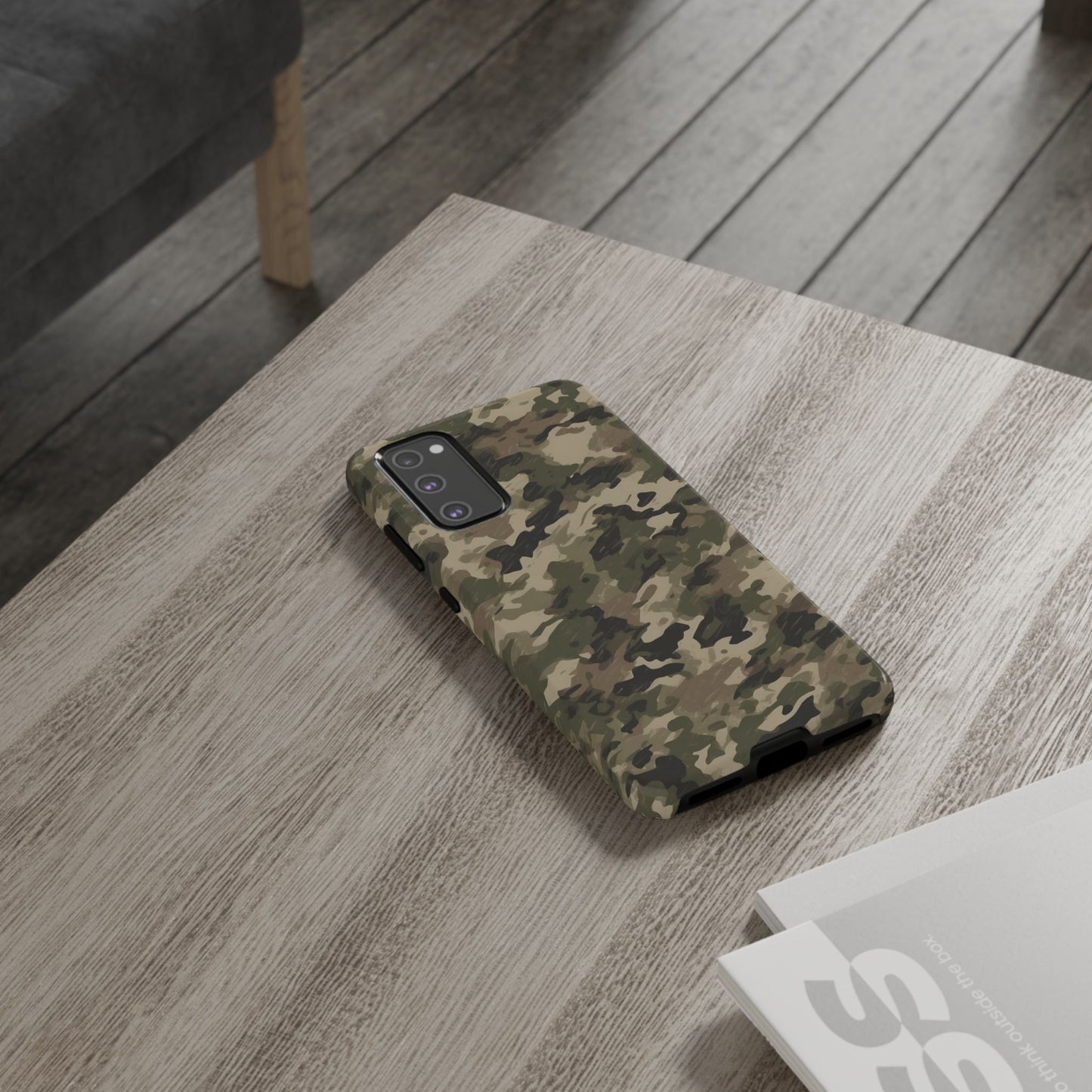 Classic Light Brown Camouflage – Premium Samsung Galaxy Case, Rugged and Stylish