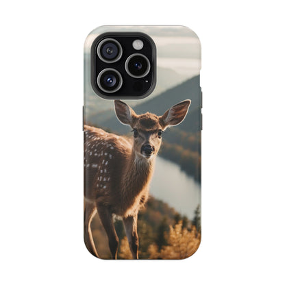 Whimsical Fawn in a Sunlit Forest MagSafe iPhone Case