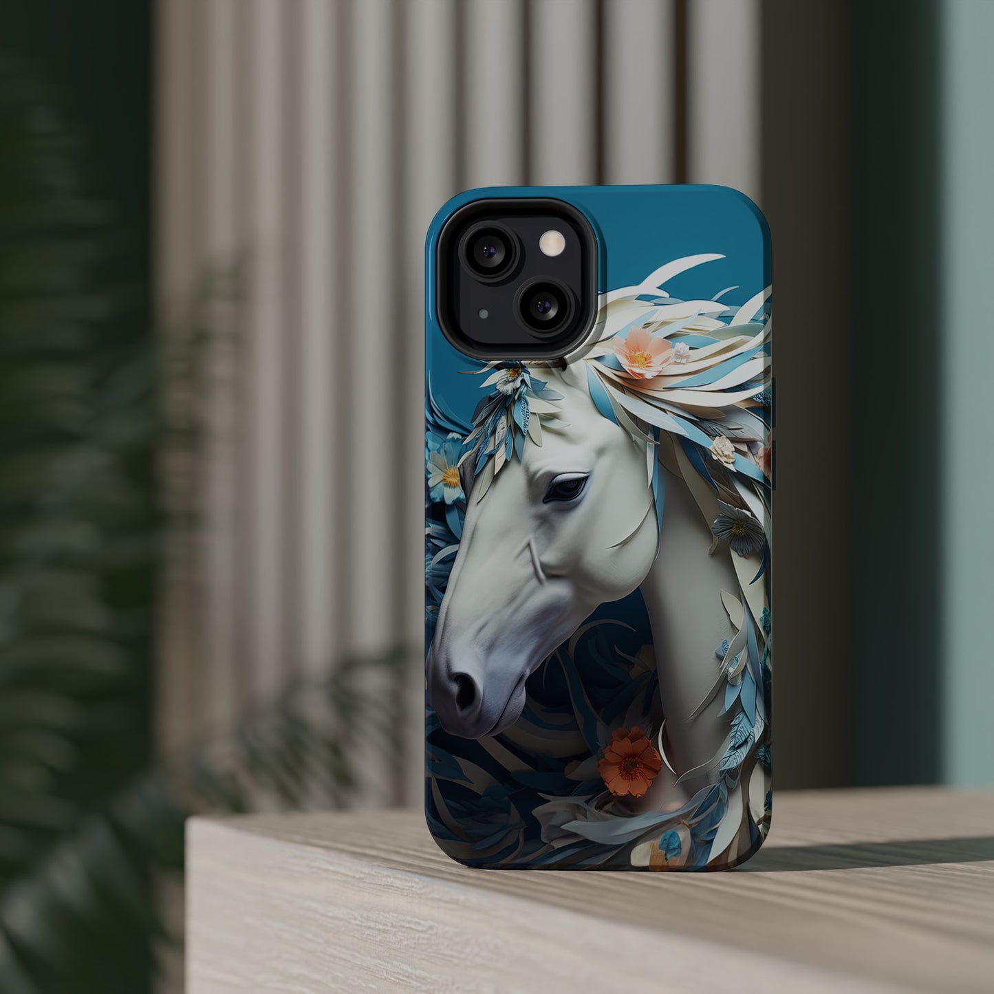 Floral Horse MagSafe iPhone Case