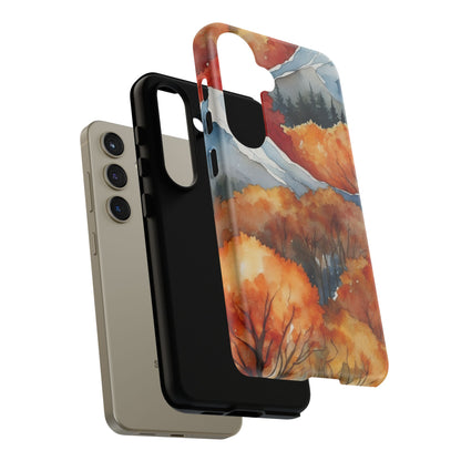 Autumn Mountain Forest Watercolor - Samsung Galaxy Case