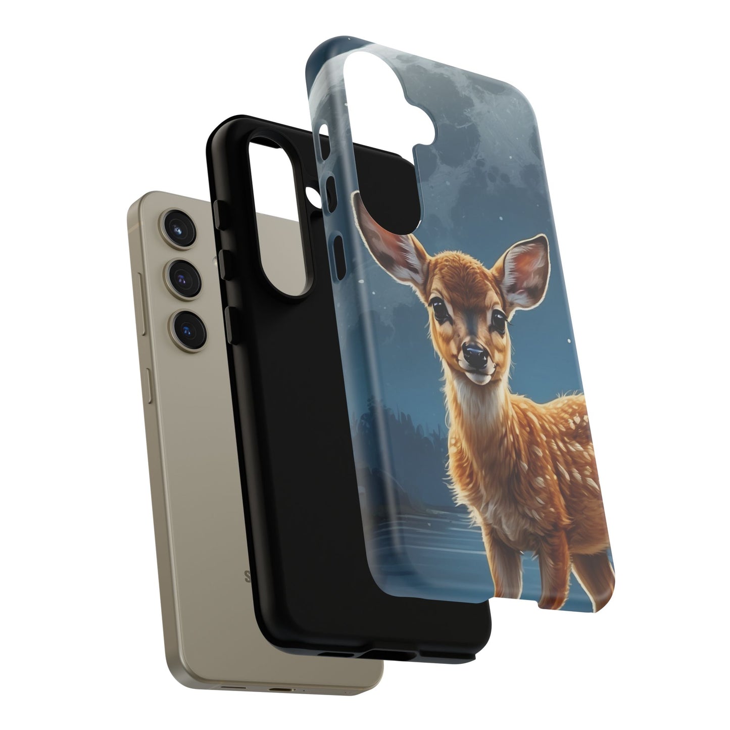 Samsung Galaxy Case – Enchanted Fawn Under the Moonlit Sky