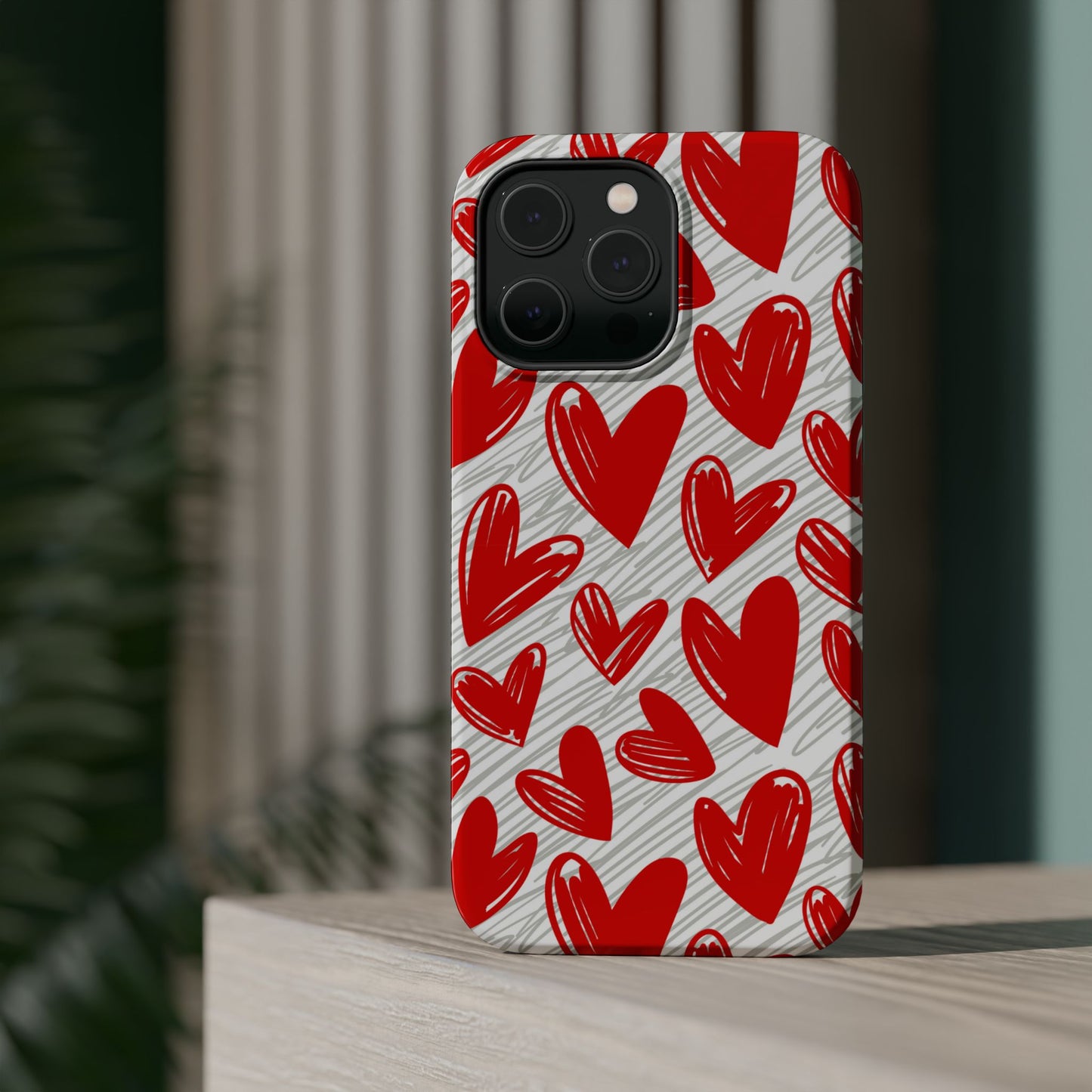 MagSafe Case: Whimsical Heart Doodle