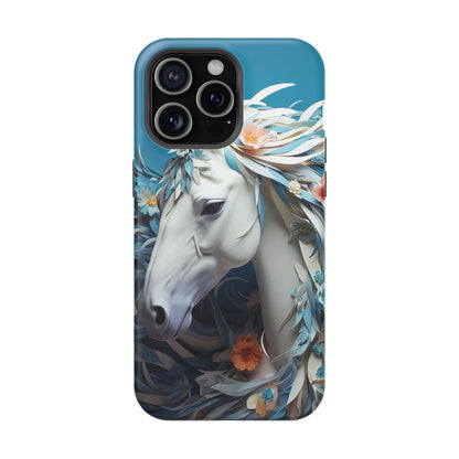 Floral Horse MagSafe iPhone Case