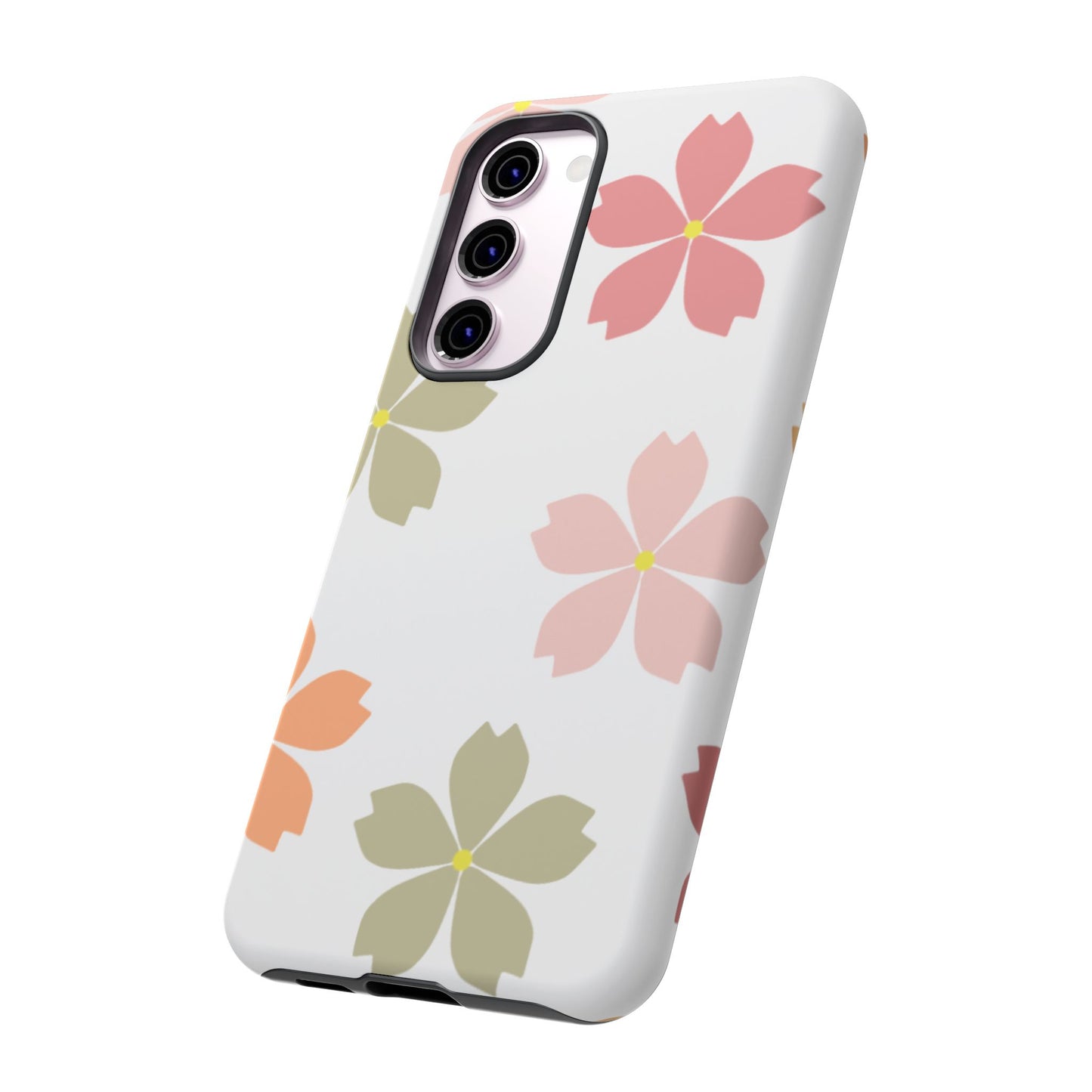 Pastel Sakura Blossom Tough Samsung Galaxy Case – Durable Design with Soft Matte Finish