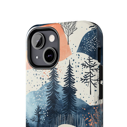 Winter Forest Samsung Galaxy Case | Watercolor Pine Trees