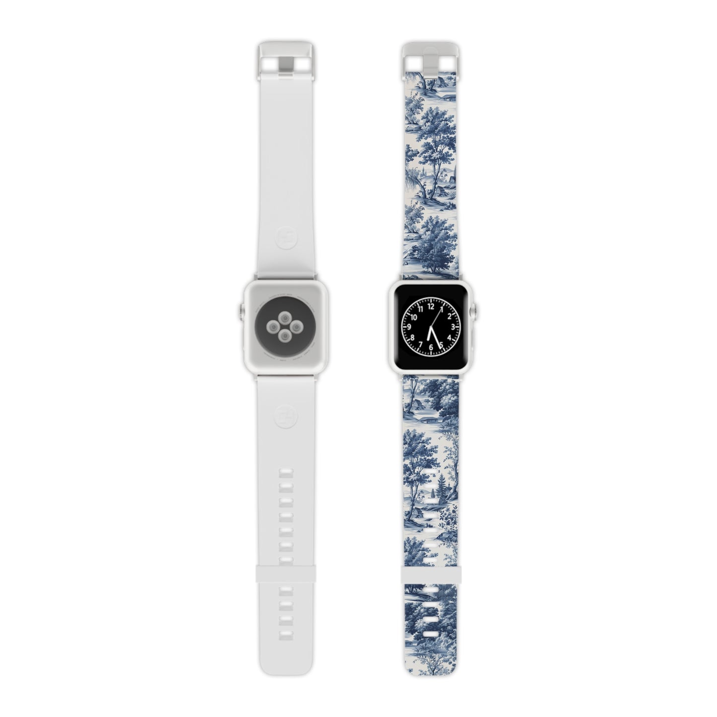 Vintage Charm Blue Toile Apple Watch Band