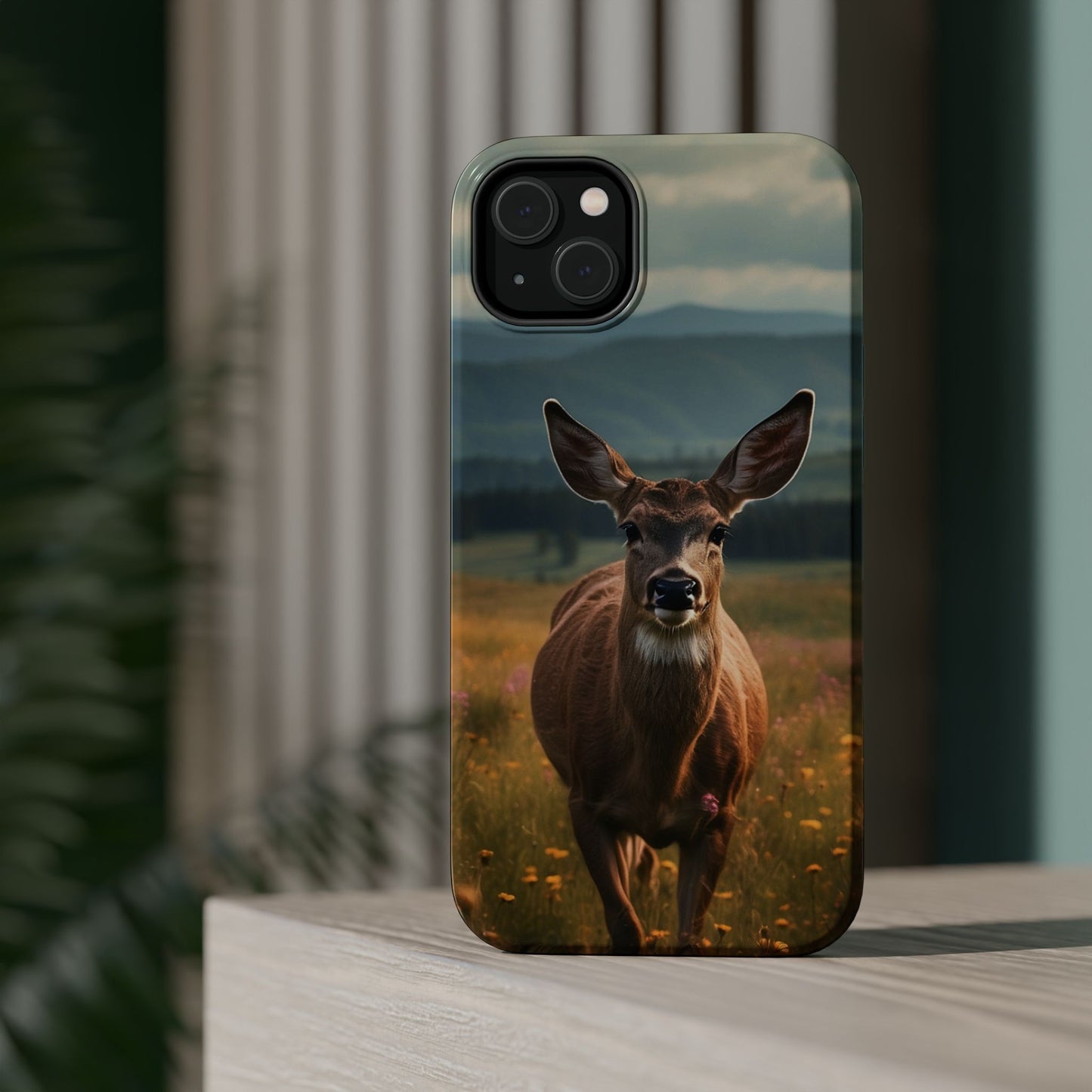 Rustic Meadow Deer – MagSafe iPhone Case