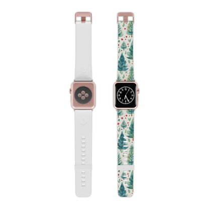 Watercolor Winter Forest  Apple Watch Band