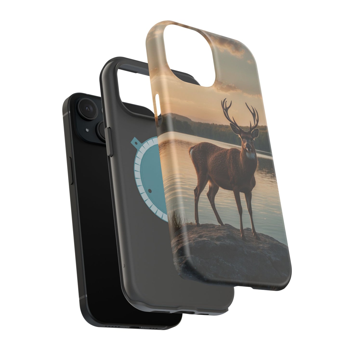 Majestic Stag at Sunset – MagSafe iPhone Case