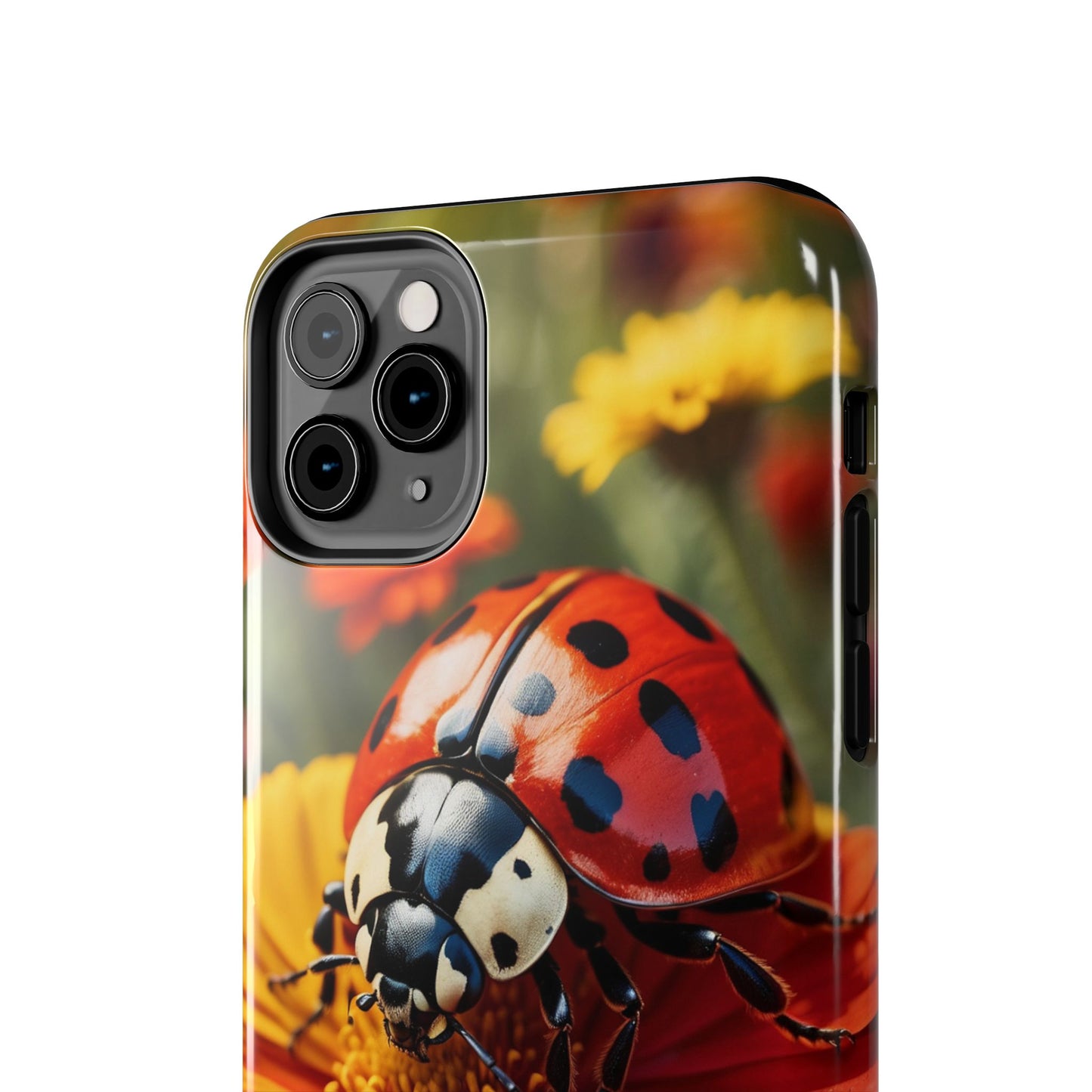 Ladybug on Orange Daisy - iPhone Series Case