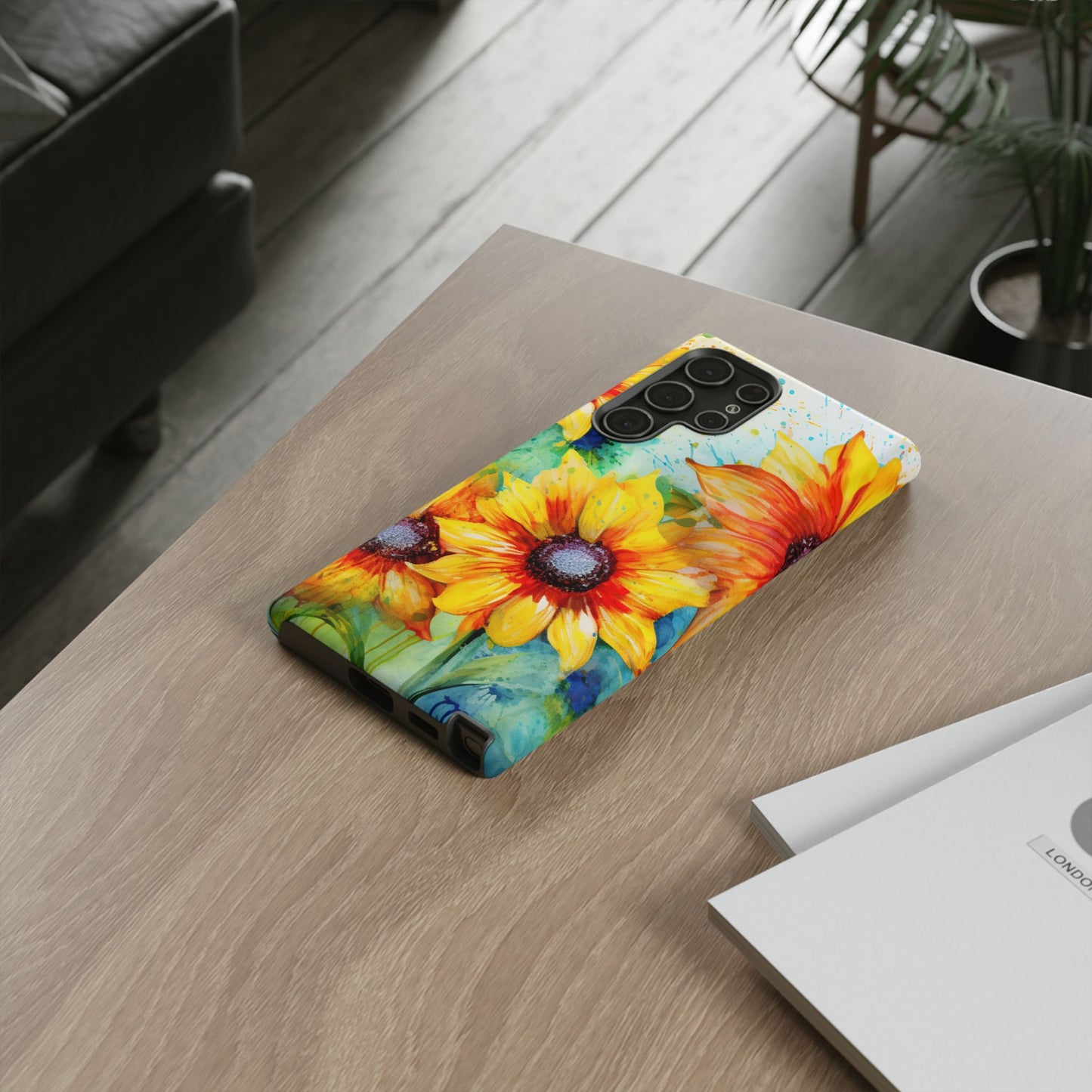 Watercolor Sunflower Splash - Samsung Galaxy Series Case