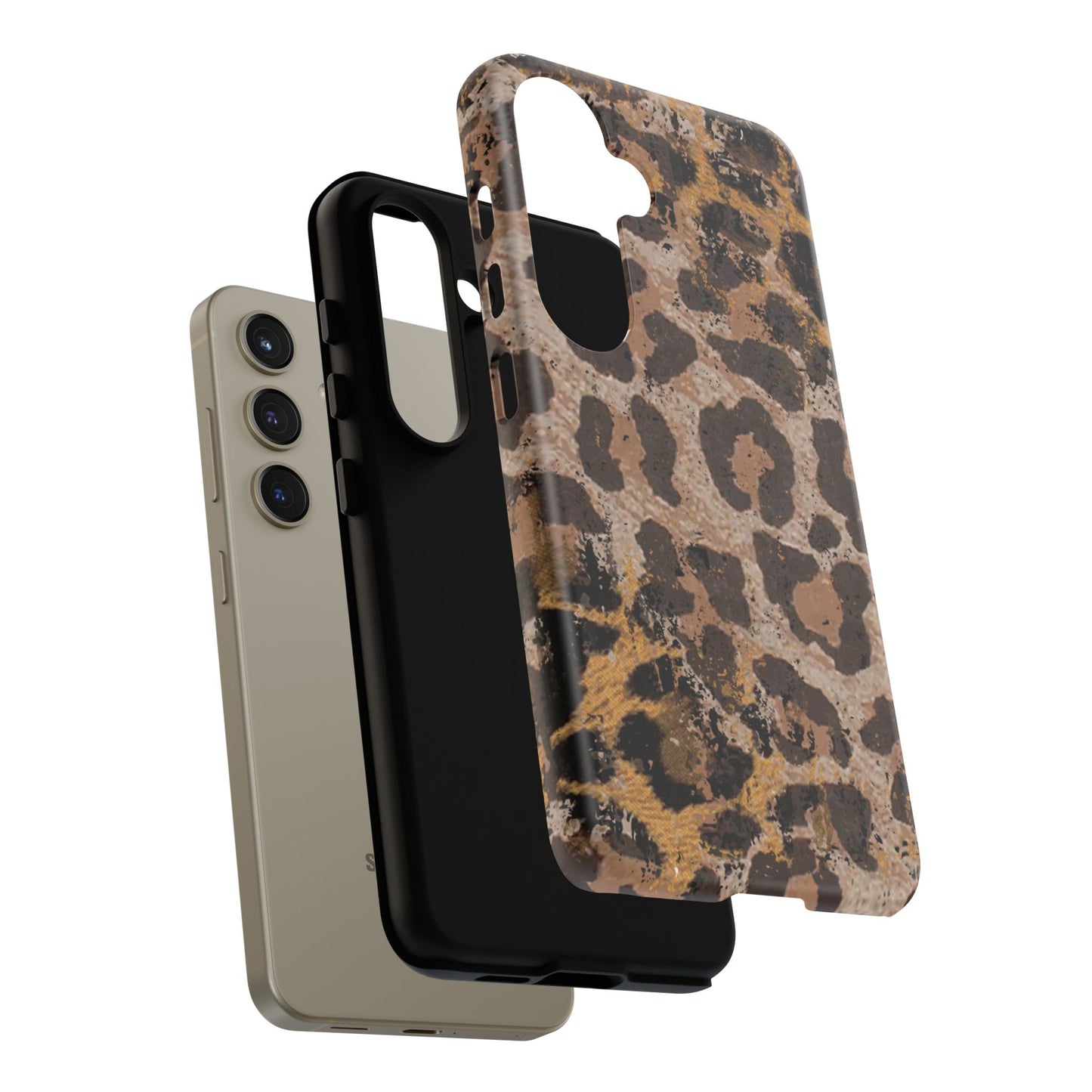 Vintage Distressed Leopard Print - Samsung Galaxy Series Case