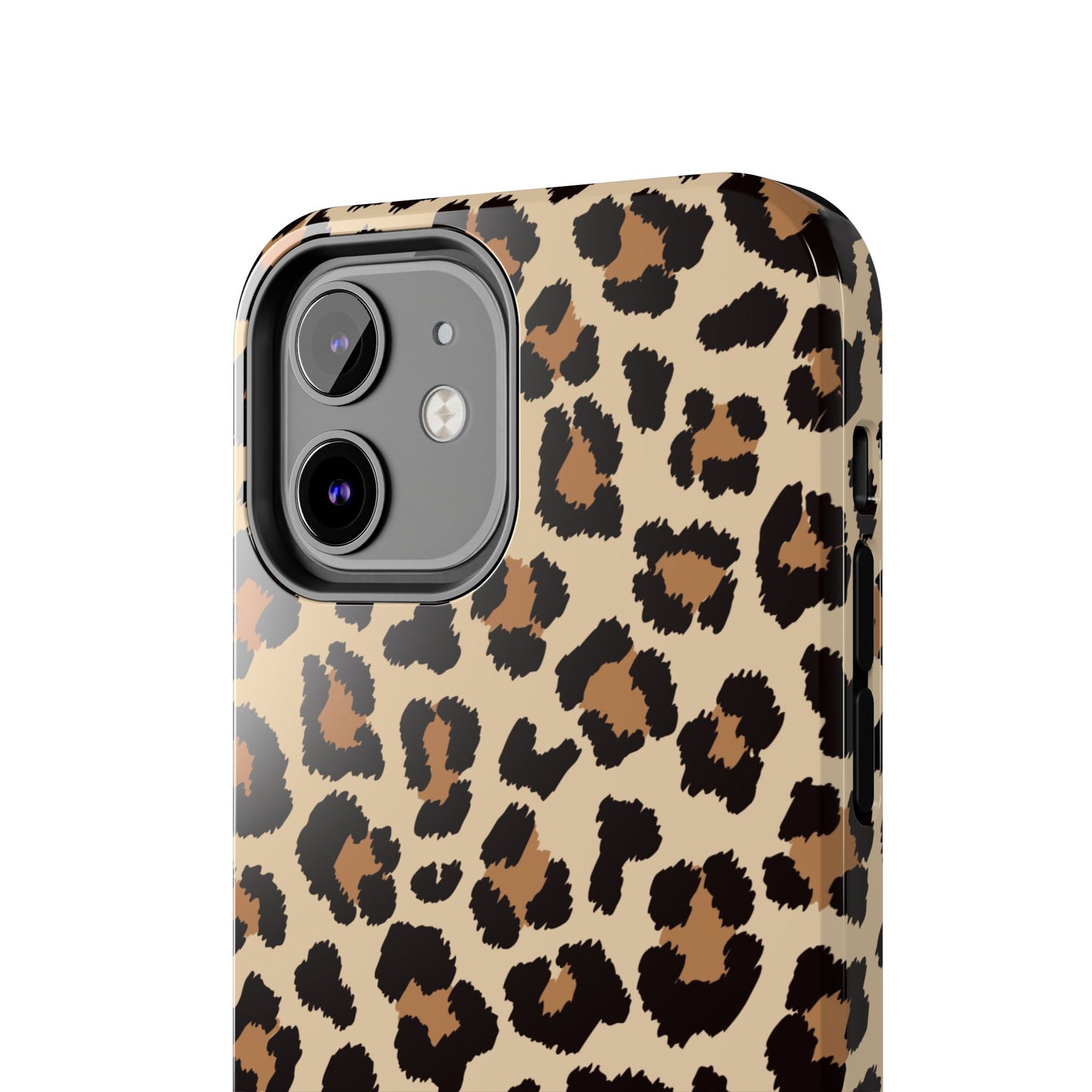 Wild Leopard Print Tough iPhone Case – Bold Animal Pattern Design with Dual-Layer Protection