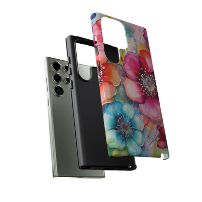 Vibrant Watercolor Floral Garden - Samsung Galaxy Series Case